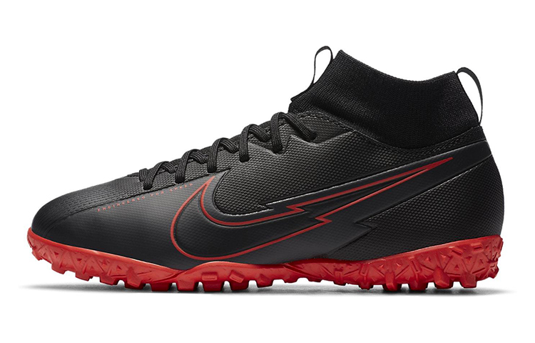 (Youth) Nike Mercurial Superfly 7 Academy TF Turf 'Black Red'