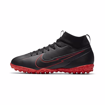 (Youth) Nike Mercurial Superfly 7 Academy TF Turf 'Black Red'