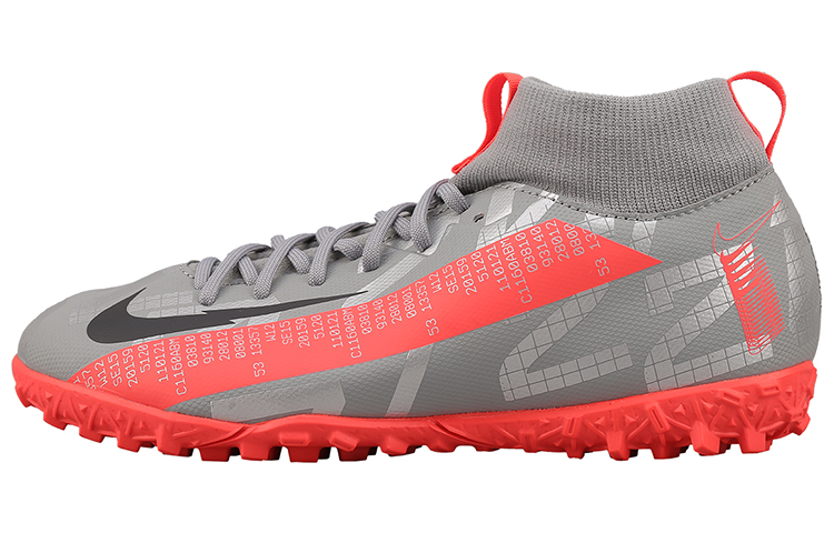 (Youth) Nike Mercurial Superfly 7 Academy TF Turf 'Gray Silver Pink' AT8143-906