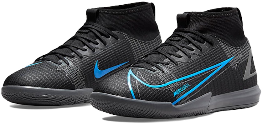 (Youth) Nike Mercurial Superfly 8 Academy IC 'Black Photo Blue' CV0784-004 Lookbook (Youth) Nike Mercurial Superfly 8 Academy IC 'Black Photo Blue' CV0784-004