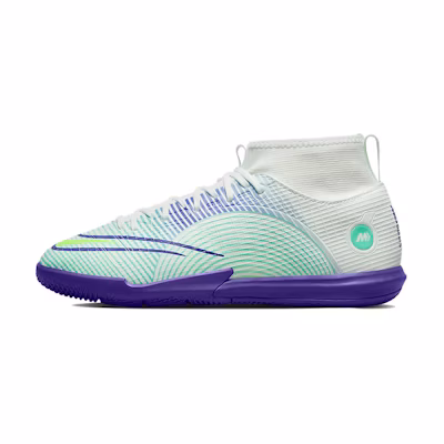 (Youth) Nike Mercurial Superfly 8 Academy IC 'Dream Speed - Barely Green Electro Purple'