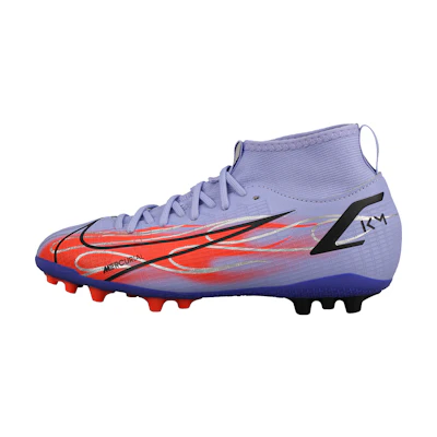 (Youth) Nike Mercurial Superfly 8 Academy KM AG High-Top Soccer Shoes 'Purple Orange'