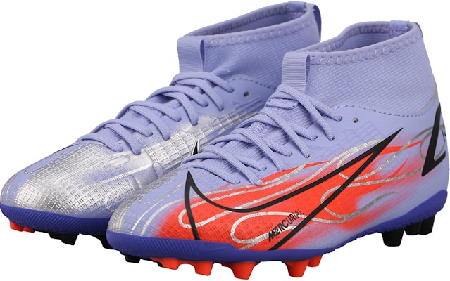 (JR) 耐克Mercurial Superfly 8 Academy KM AG高帮足球鞋‘紫橙配色’ DB2675-506 Lookbook (JR) 耐克Mercurial Superfly 8 Academy KM AG高帮足球鞋‘紫橙配色’ DB2675-506