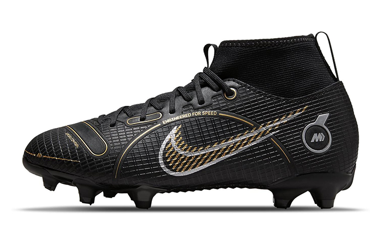(Youth) Nike Mercurial Superfly 8 Academy MG 'Black Metallic Gold' DJ2854-007