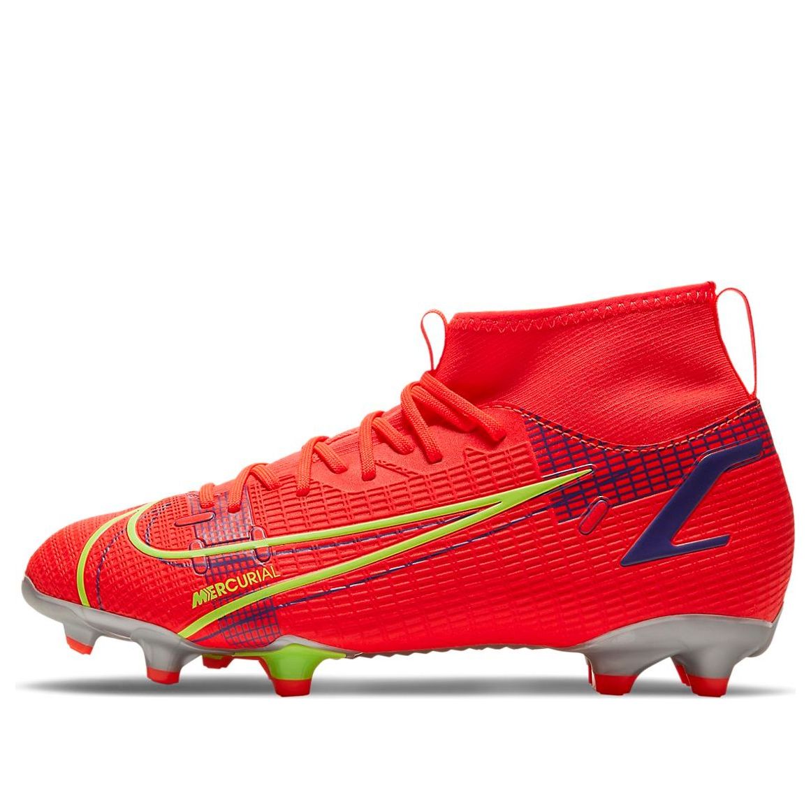 (Youth) Nike Mercurial Superfly 8 Academy MG 'Bright Crimson Indigo Burst' CV1127-600