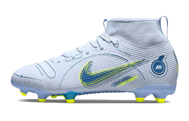 (Youth) Nike Mercurial Superfly 8 Academy MG 'Football Grey Dark Marina Blue' DJ2854-054