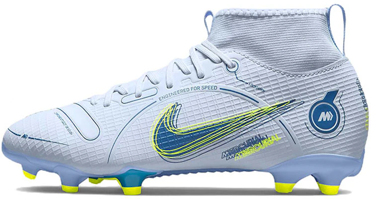 (JR) Nike Mercurial Superfly 8 Academy MG ''Football Grey Dunkel Marina Blau'' DJ2854-054 Buy (JR) Nike Mercurial Superfly 8 Academy MG ''Football Grey Dunkel Marina Blau'' DJ2854-054