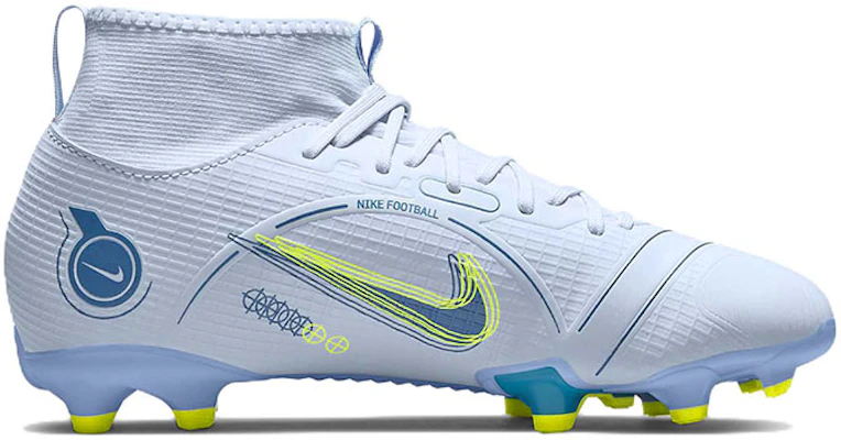 (JR) Nike Mercurial Superfly 8 Academy MG ''Football Grey Dunkel Marina Blau'' DJ2854-054 Order (JR) Nike Mercurial Superfly 8 Academy MG ''Football Grey Dunkel Marina Blau'' DJ2854-054