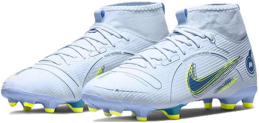 (Youth) Nike Mercurial Superfly 8 Academy MG 'Football Grey Dark Marina Blue' DJ2854-054 Lookbook (Youth) Nike Mercurial Superfly 8 Academy MG 'Football Grey Dark Marina Blue' DJ2854-054