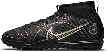 (Youth) Nike Mercurial Superfly 8 Academy TF 'Black Metallic Gold' DJ2864-007 (Youth) Nike Mercurial Superfly 8 Academy TF 'Black Metallic Gold' DJ2864-007