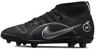 (Youth) Nike Mercurial Superfly 8 Club MG 'Black Metallic Silver' DJ2894-007 (Youth) Nike Mercurial Superfly 8 Club MG 'Black Metallic Silver' DJ2894-007