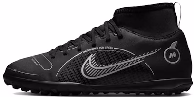 (Youth) Nike Mercurial Superfly 8 Club TF 'Black Metallic Silver' DJ2900-007 (Youth) Nike Mercurial Superfly 8 Club TF 'Black Metallic Silver' DJ2900-007