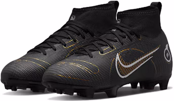 Lookbook 兒童 Nike Jr. Mercurial Superfly 8 刺客 14 Pro FG 硬地足球鞋 黑色