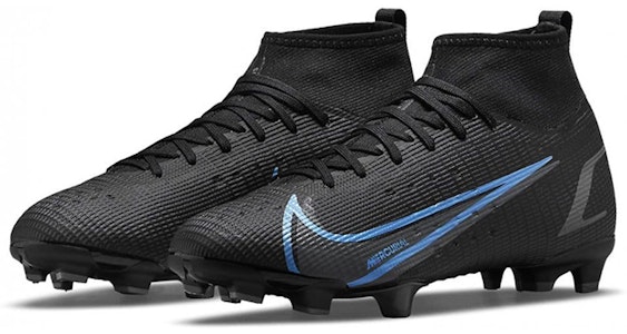 (JR) 나이키 머큐리얼 슈퍼플라이 8 프로 FG '블랙 포토 블루' CV0804-004 Lookbook (JR) 나이키 머큐리얼 슈퍼플라이 8 프로 FG '블랙 포토 블루' CV0804-004