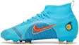 Lookbook 兒童 Nike Jr. Mercurial Superfly 8 刺客 14 Pro FG 硬地足球鞋 藍黃