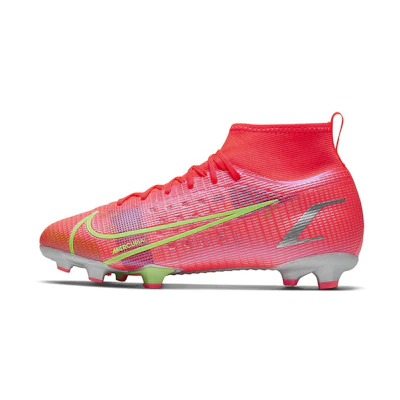 (Youth) Nike Mercurial Superfly 8 PRO FG 'Pink White Yellow'