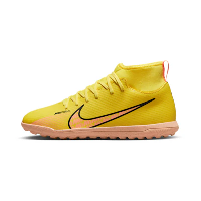 (Youth) Nike Mercurial Superfly 9 Club TF Turf 'Yellow Pink'