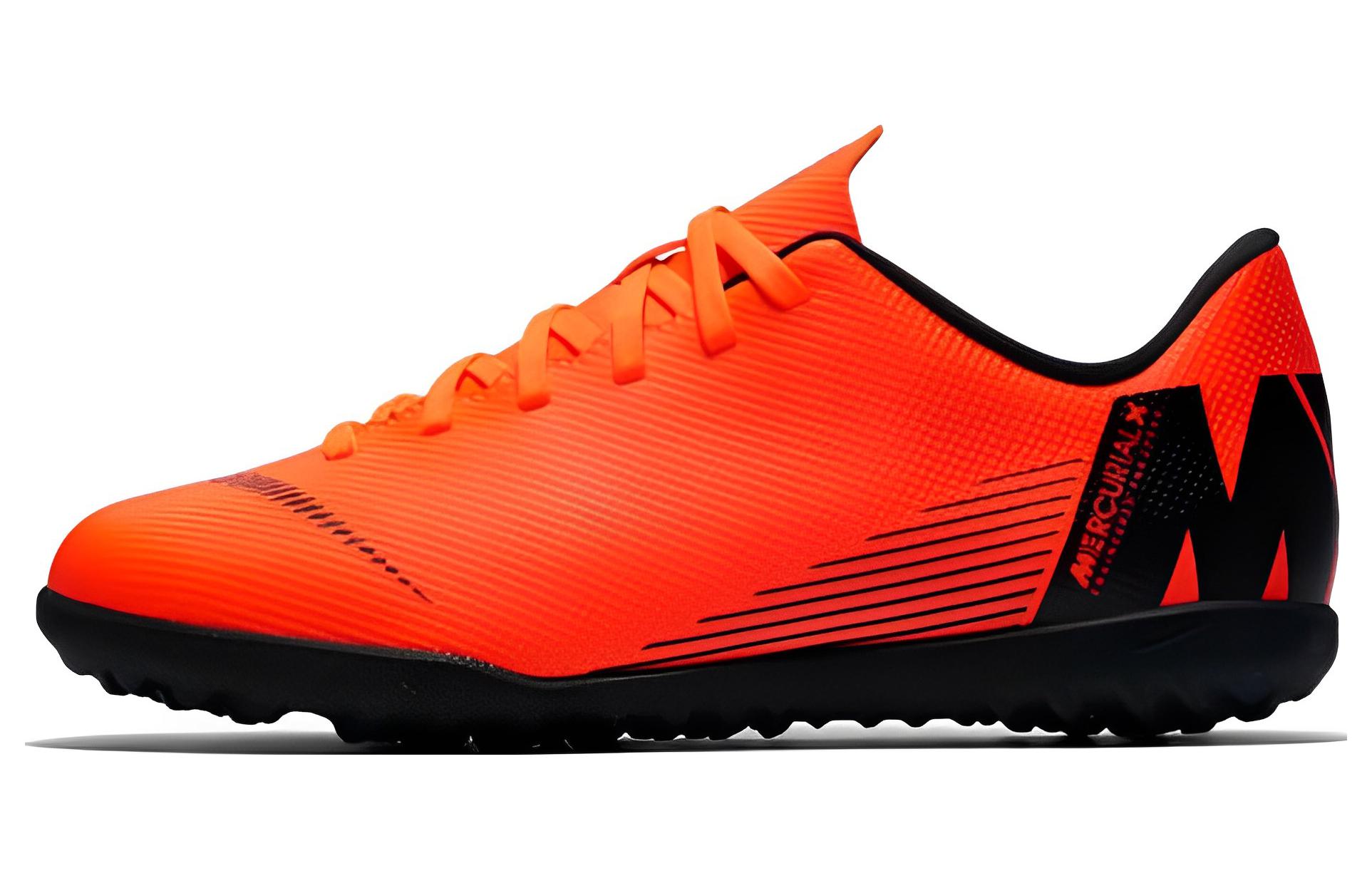 (Youth) Nike Mercurial Vapor 12 Club TF 'Total Orange Black' AH7355-810