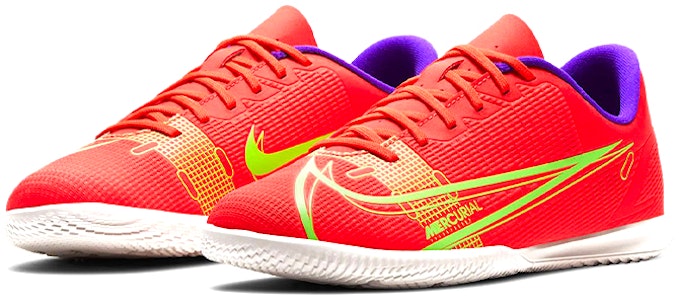 兒童 Nike Mercurial Vapor 14 刺客 14 俱樂部 IC 耐摩防滑足球鞋 西瓜紅 Lookbook 兒童 Nike Mercurial Vapor 14 刺客 14 俱樂部 IC 耐摩防滑足球鞋 西瓜紅