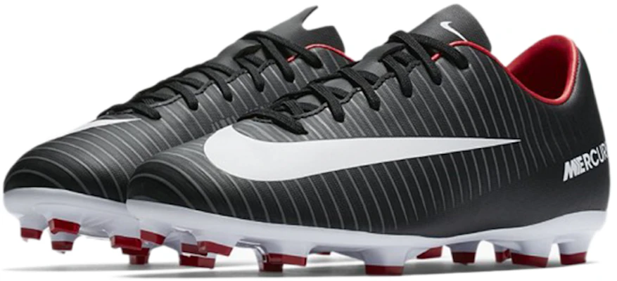 (JR) Nike Mercurial Victory VI Terrain Ferme ''Noir Blanc Rouge'' 831945-002 Lookbook (JR) Nike Mercurial Victory VI Terrain Ferme ''Noir Blanc Rouge'' 831945-002