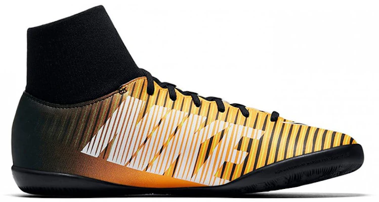 兒童 Nike JR Mercurialx Victory 6 DF IC 室內場地足球鞋 黑黃色 Order 兒童 Nike JR Mercurialx Victory 6 DF IC 室內場地足球鞋 黑黃色