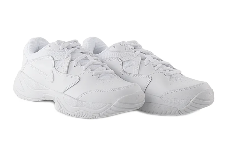 Lookbook (JR) Nike NikeCourt Jr. Lite 2 Older ''Chaussures de Tennis'' Blanc Gris CD0440-102