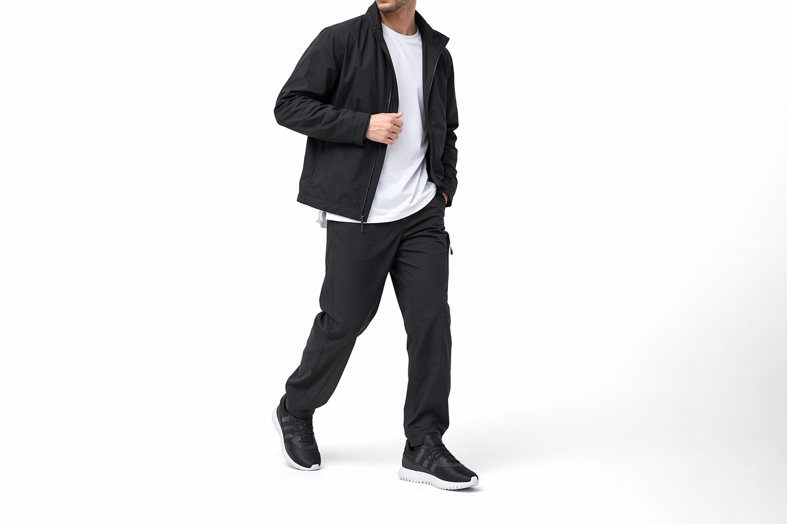 Order 大童 adidas originals Flex系列 J 透氣 低筒 兒童跑步鞋 夜空黑