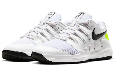 (Youth) Nike ourt Jr. Vapor X White/Black/Green