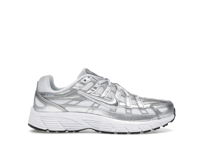 (Youth) Nike P-6000 'White Metallic Silver' HV5064-101