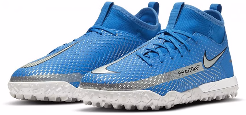 (Youth) Nike Phantom GT Academy DF TF Turf 'Blue Silver' CW6695-400 Lookbook (Youth) Nike Phantom GT Academy DF TF Turf 'Blue Silver' CW6695-400