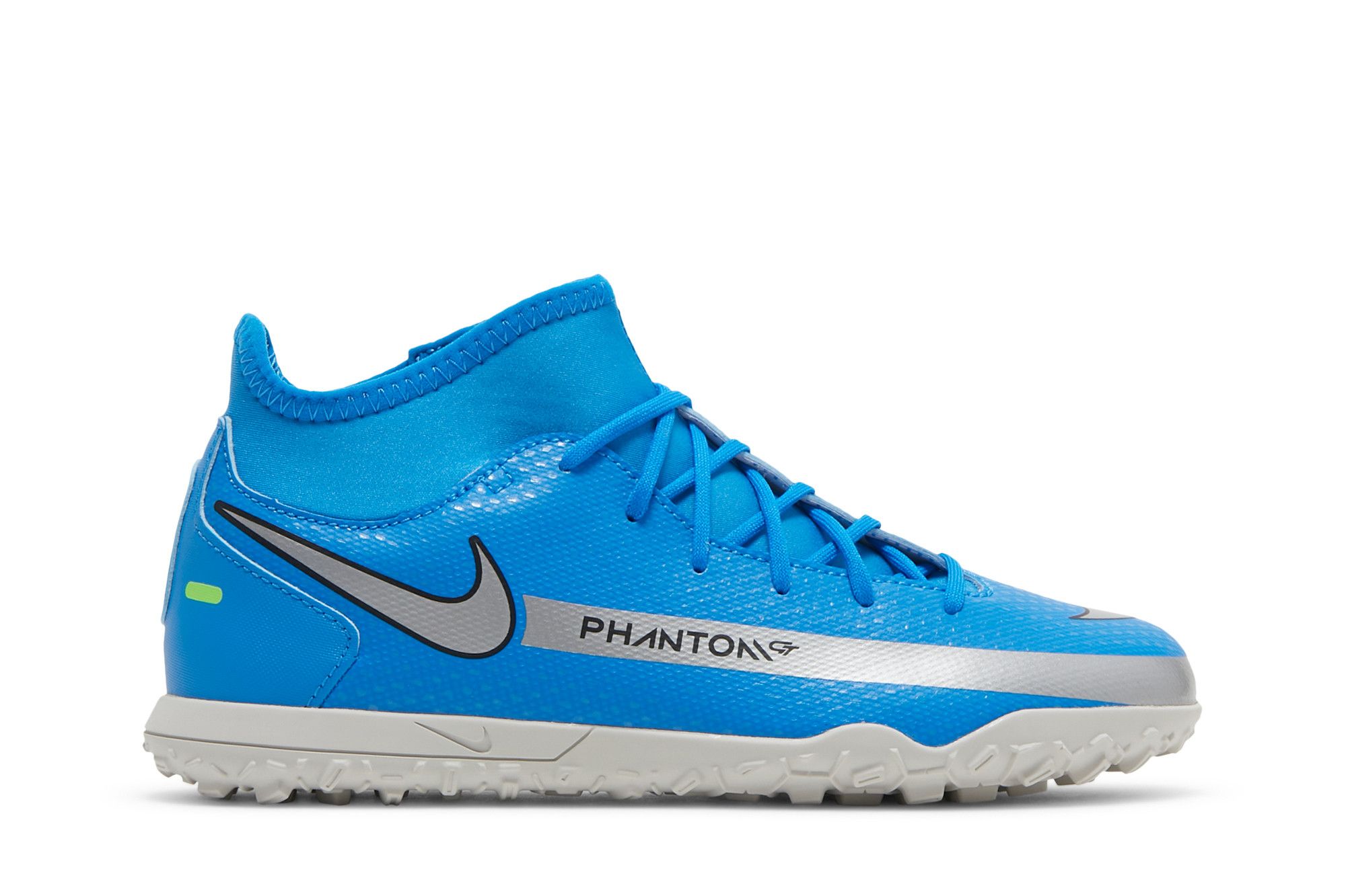 (Youth) Nike Phantom GT Club DF TF 'Photo Blue Metallic Silver' CW6729-400