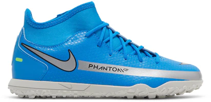 (Youth) Nike Phantom GT Club DF TF 'Photo Blue Metallic Silver' CW6729-400 (Youth) Nike Phantom GT Club DF TF 'Photo Blue Metallic Silver' CW6729-400