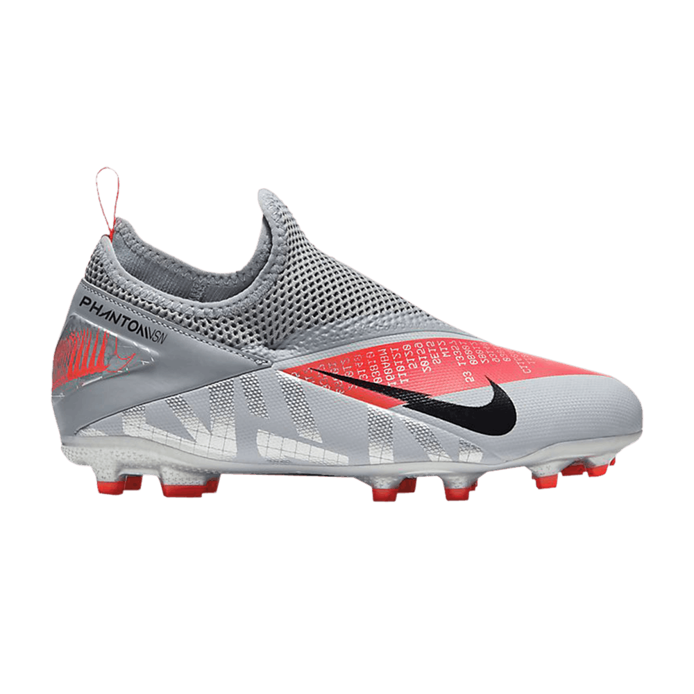 (Youth) Nike Phantom Vision 2 Academy Dynamic Fit MG 'Metallic Grey Crimson' CD4059-906