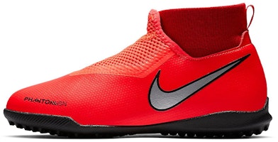 (Youth) Nike Phantom VSN Academy DF TF Turf 'Bright Crimson Metallic Silver Black' AO3292-600 (Youth) Nike Phantom VSN Academy DF TF Turf 'Bright Crimson Metallic Silver Black' AO3292-600
