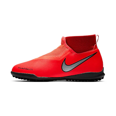 (Youth) Nike Phantom VSN Academy DF TF Turf 'Bright Crimson Metallic Silver Black'