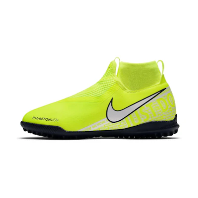 (Youth) Nike Phantom VSN Academy DF TF Turf 'Volt Metallic Silver Black'
