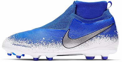 (Youth) Nike Phantom VSN Elite DF FG MG 'Racer Blue Metallic Silver White' AO3289-410 (Youth) Nike Phantom VSN Elite DF FG MG 'Racer Blue Metallic Silver White' AO3289-410