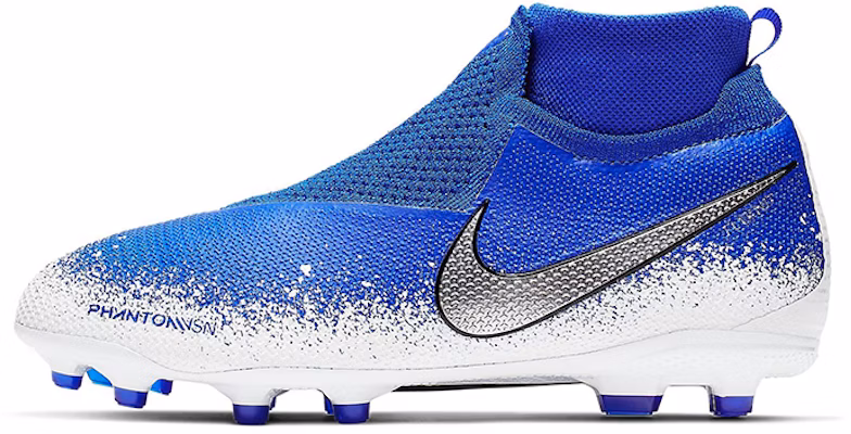 (Youth) Nike Phantom VSN Elite DF FG MG 'Racer Blue Metallic Silver White' AO3289-410 Buy (Youth) Nike Phantom VSN Elite DF FG MG 'Racer Blue Metallic Silver White' AO3289-410