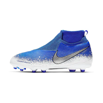 (Youth) Nike Phantom VSN Elite DF FG MG 'Racer Blue Metallic Silver White'