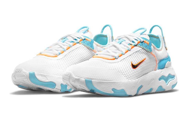 Lookbook (JR) 나이키 리액트 라이브 '화이트 블루 오렌지' (Nike React Live '화이트 블루 오렌지') DM3186-100