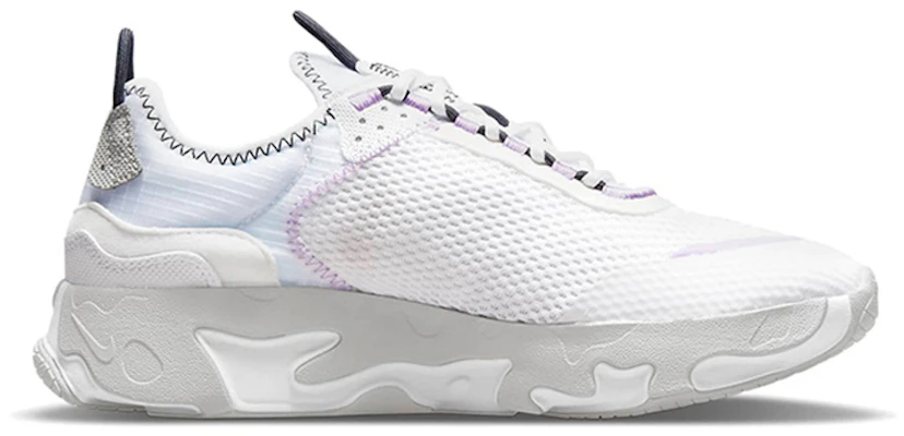 Nike React Live 透氣減震防滑 低幫 跑步鞋 GS 白灰紫 Order Nike React Live 透氣減震防滑 低幫 跑步鞋 GS 白灰紫
