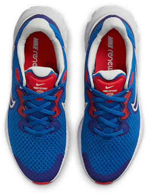 (JR) Nike Renew Run 2 ''Bleu Rouge Argent'' CW3259-400 Shop (JR) Nike Renew Run 2 ''Bleu Rouge Argent'' CW3259-400
