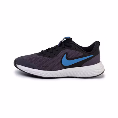 (Youth) Nike Revolution 5 Low-Top Black/Blue