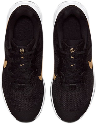 (JR) Nike Revolution 6 'Hitam Emas Metalik' DD1096-002 Shop (JR) Nike Revolution 6 'Hitam Emas Metalik' DD1096-002