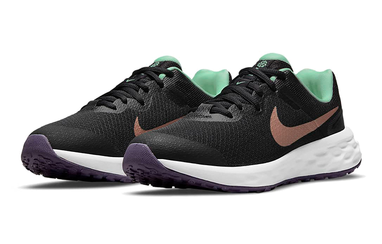 (Youth) Nike Revolution 6 'Black Mint Foam' 圖 3