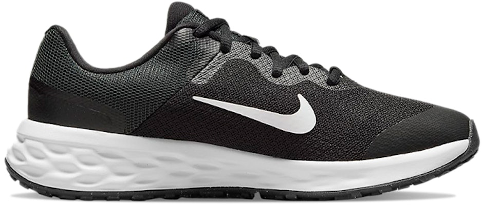 Nike REVOLUTION 6 可回收素材 透氣 低筒 跑步鞋 GS 黑白 Order Nike REVOLUTION 6 可回收素材 透氣 低筒 跑步鞋 GS 黑白