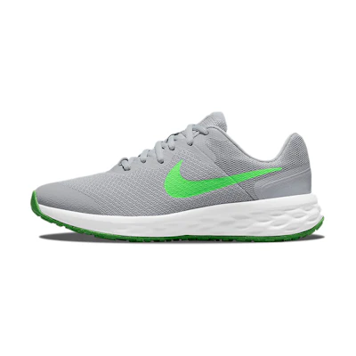 (Youth) Nike Revolution 6 'Light Smoke Grey Green Strike'