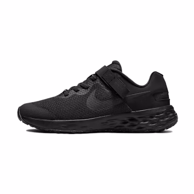(Youth) Nike Revolution 6 FlyEase 'Black Dark Smoke Grey'