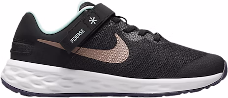 (Youth) Nike Revolution 6 FlyEase 'Black Metallic Red Bronze' DD1113-005 (Youth) Nike Revolution 6 FlyEase 'Black Metallic Red Bronze' DD1113-005