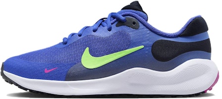 (Youth) Nike Revolution 7 'Ultramarine Lime Blast' FB7689-500 (Youth) Nike Revolution 7 'Ultramarine Lime Blast' FB7689-500